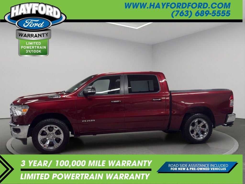 Used 2019 RAM Ram 1500 Pickup Big Horn/Lone Star with VIN 1C6SRFFTXKN794585 for sale in Isanti, Minnesota