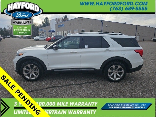 Used 2020 Ford Explorer Platinum with VIN 1FM5K8HC9LGB15555 for sale in Isanti, Minnesota