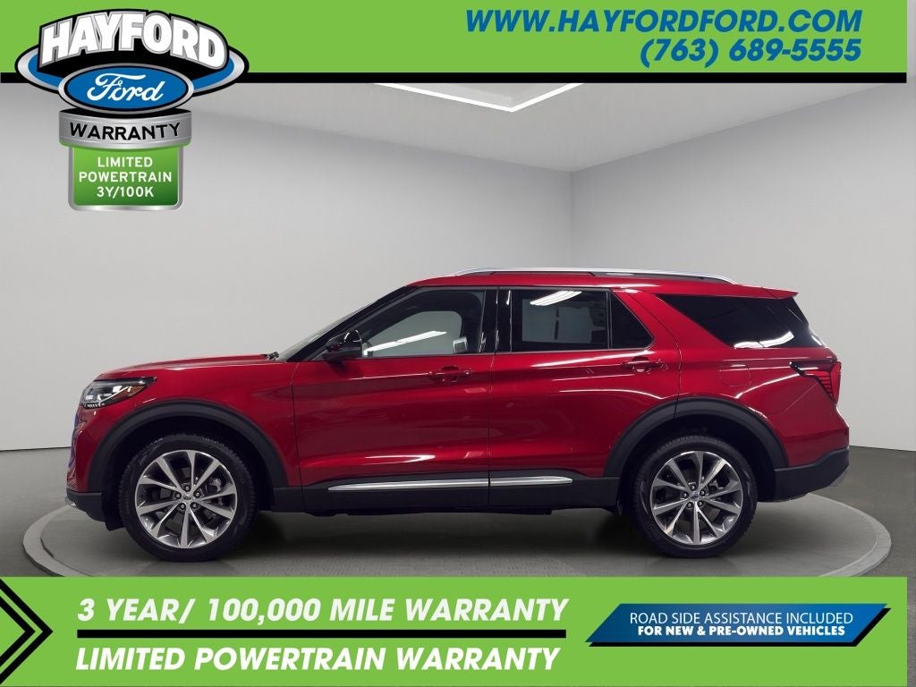 Used 2025 Ford Explorer Platinum with VIN 1FMWK8HC0SGA68726 for sale in Isanti, Minnesota