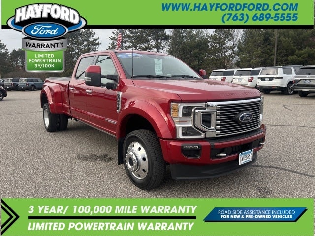 Certified 2022 Ford F-450 Super Duty Limited with VIN 1FT8W4DT7NED90442 for sale in Isanti, Minnesota