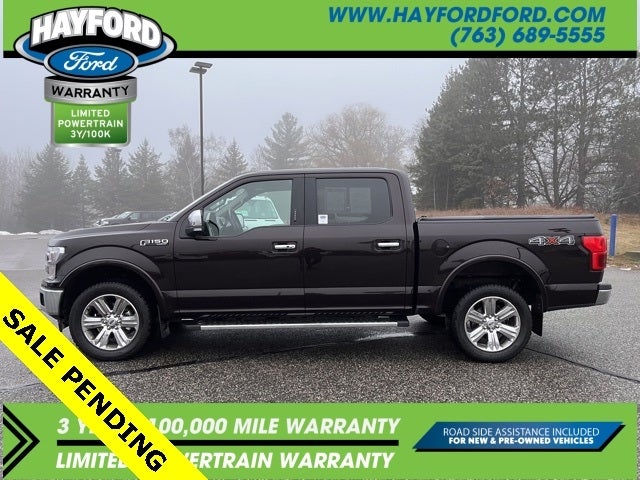 Used 2019 Ford F-150 Lariat with VIN 1FTEW1E43KKE35415 for sale in Isanti, Minnesota