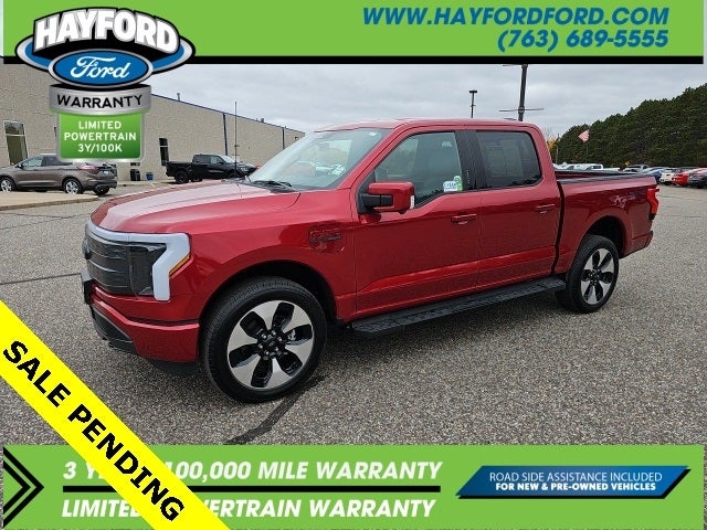 Used 2023 Ford F-150 Lightning Lariat with VIN 1FTVW1EL3PWG02198 for sale in Isanti, Minnesota