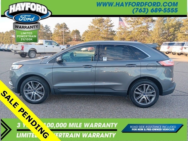 Used 2021 Ford Edge Titanium with VIN 2FMPK4K92MBA39085 for sale in Isanti, Minnesota