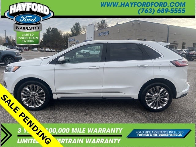 Used 2021 Ford Edge Titanium with VIN 2FMPK4K95MBA51876 for sale in Isanti, Minnesota