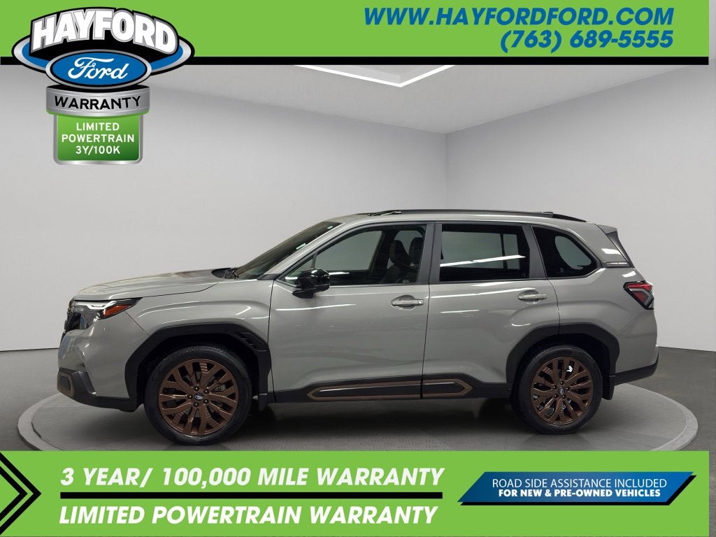 Used 2025 Subaru Forester Sport with VIN JF2SLDHC4SH453405 for sale in Isanti, Minnesota